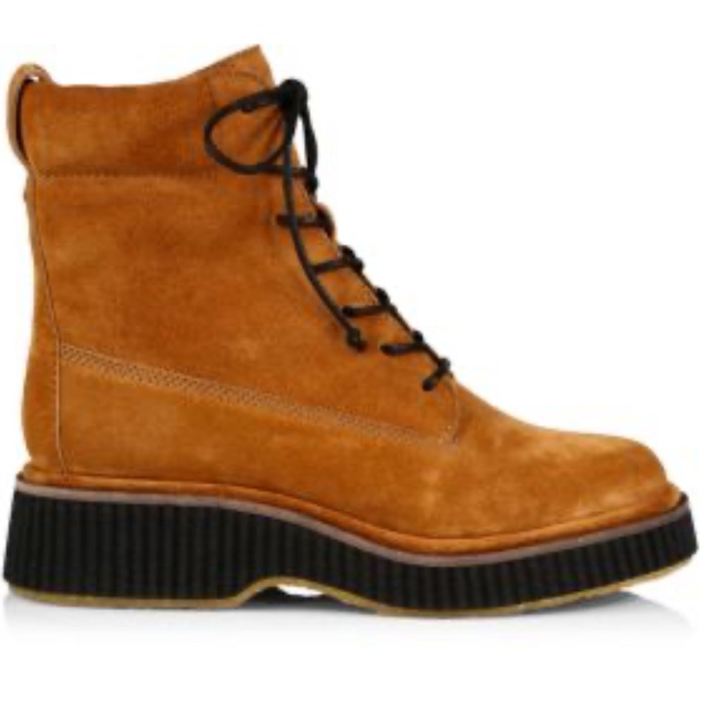 RAG & BONE Sloane Suede Boots in Camel Size 38.5